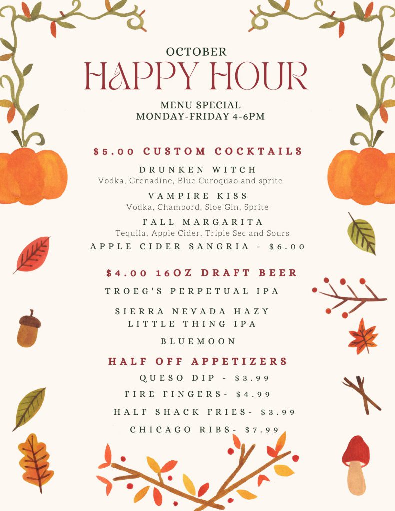 Caddy Shack Restaurant Menus